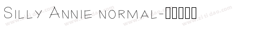 Silly Annie normal字体转换
